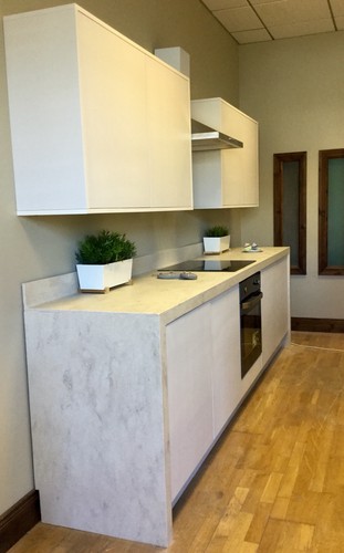 Display kitchen with corian - display,