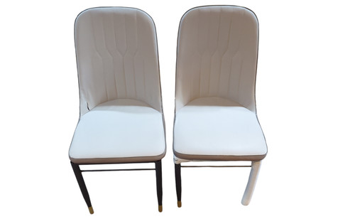 Set leather chairs grey - leather,