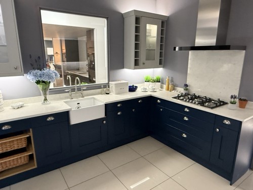 Display blue shaker - ex, kitchen